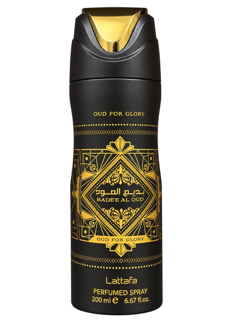 Lattafa Badee Al Oud Women’s Perfumed Spray – Black & Gold